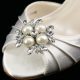 MISC SPRING SILVER PEARL SHOE CLIP