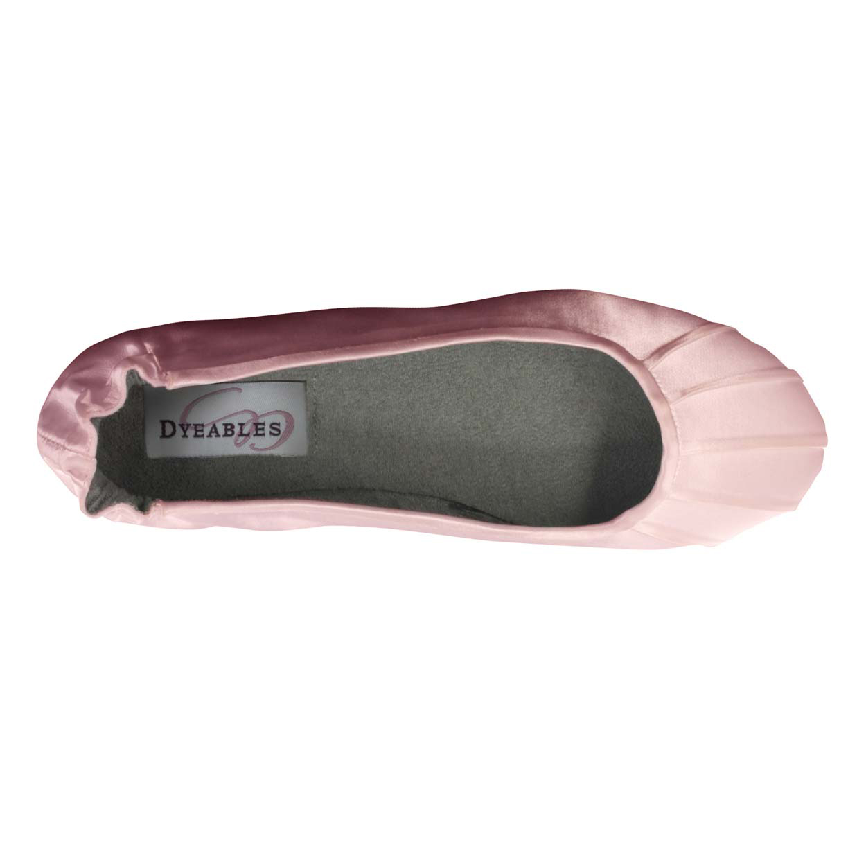 dyeable satin flats
