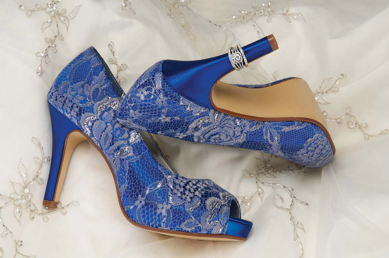 cobalt high heels