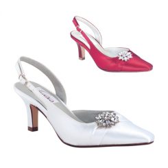 LORI WHITE SATIN & DYED