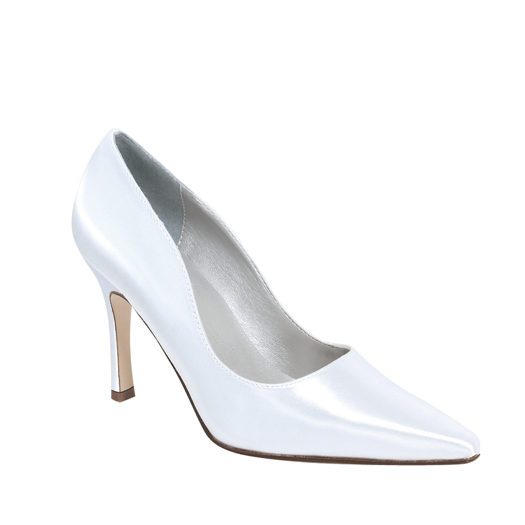 DYEABLES DEBUTANTE WHITE CLOSED TOE 3 1 