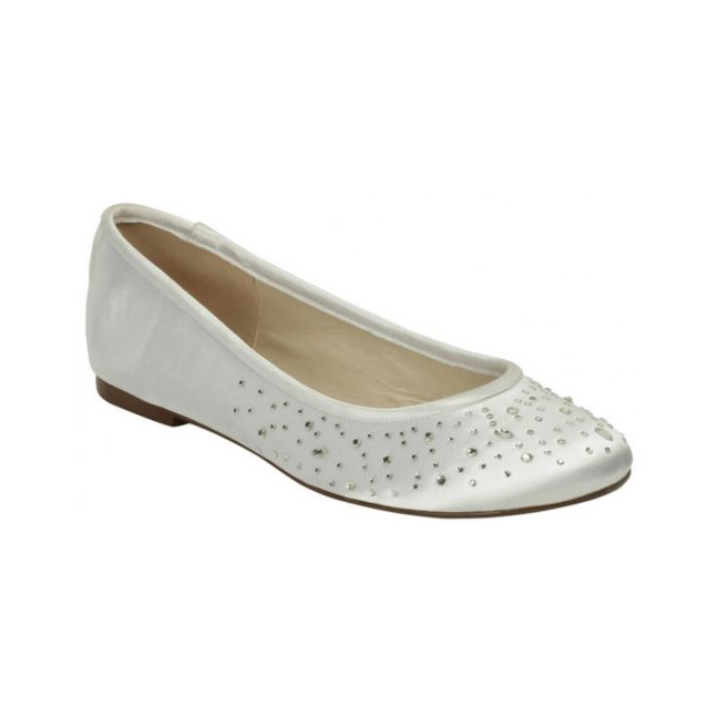dyeable satin flats