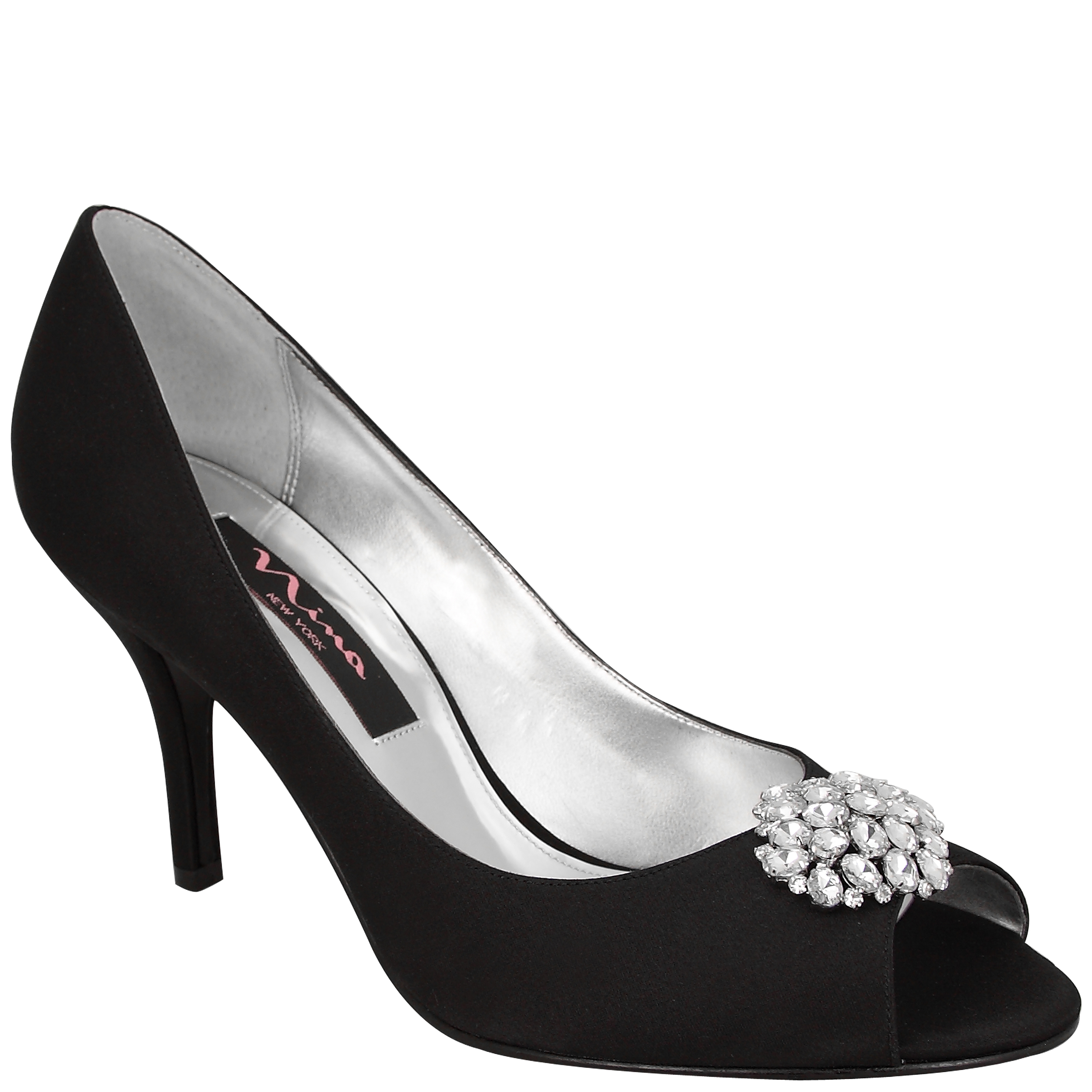 nina black evening shoes