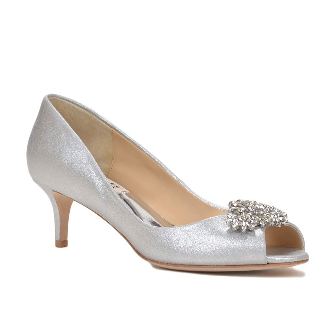 silver badgley mischka shoes