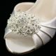 1ST CLASS BRIDAL 7205SC SILVER SHOE CLIP