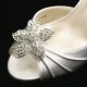 1ST CLASS BRIDAL 7219SC SILVER SHOE CLIP