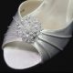 AA BRIDAL SB701 PEARL CRYSTAL SHOE CLIP