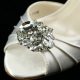 MISC STONE SILVER RHINESTONE SHOE CLIP