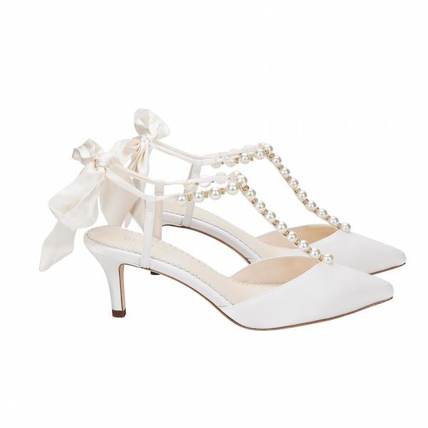 ivory kitten heel sandals