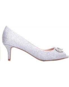 Prunella Silver Glitter